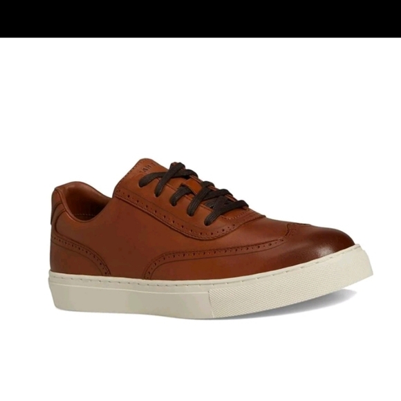 Cole Haan Men's Grand Kittery Wing Tip Sneakers, British Tan/Ivory, - Picture 5 of 7